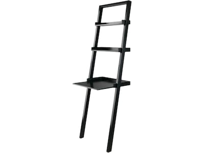 Winsome Bellamy 3-Shelf 69H Leaning Bookcase, Black (29323)