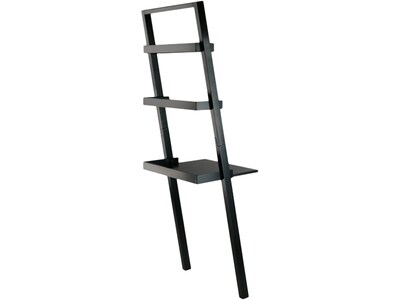 Winsome Bellamy 3-Shelf 69"H Leaning Bookcase, Black (29323)