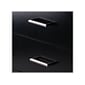 Winsome Bellamy 2-Shelf 69"H Leaning Bookcase, Black (29522)