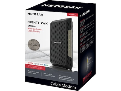 Netgear Nighthawk CM1200 Desktop Cable Modem (CM1200-100NAS)