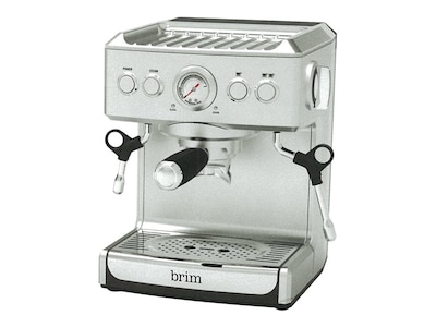 Brim 19 Bar Espresso Coffee Maker, Silver (50019)