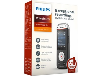 Philips VoiceTracer Digital Voice Recorder, 8 GB (DVT2110)