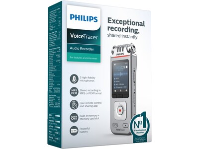 Philips VoiceTracer Digital Voice Recorder, 8 GB (DVT4110)