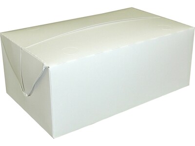 Dixie Paperboard Food Takeout Box, 2.75 x 7 x 4.25, White, 500/Carton