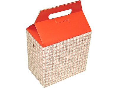 Dixie Food Box 8 x 8 x 5, White/Red, 125/Carton (H2RP)