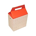 Dixie Food Box 8 x 8 x 5, White/Red, 125/Carton (H2RP)