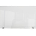 Ghent 23.88 x 42 Acrylic Non-Tackable Panel Extender, Clear (PEC2442-H)