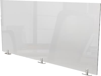 Ghent 24.06" x 47.5" Acrylic Non-Tackable Panel Extender, Clear (PEC2448-T)