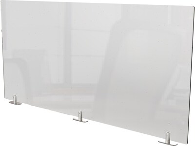 Ghent 24.06" x 47.5" Acrylic Non-Tackable Panel Extender, Clear (PEC2448-T)