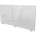 Ghent 24.06 x 47.5 Acrylic Non-Tackable Panel Extender, Clear (PEC2448-T)