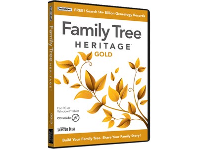 Individual Software Family Tree Heritage Gold for 1 User, Windows, Download (ESD-F16)