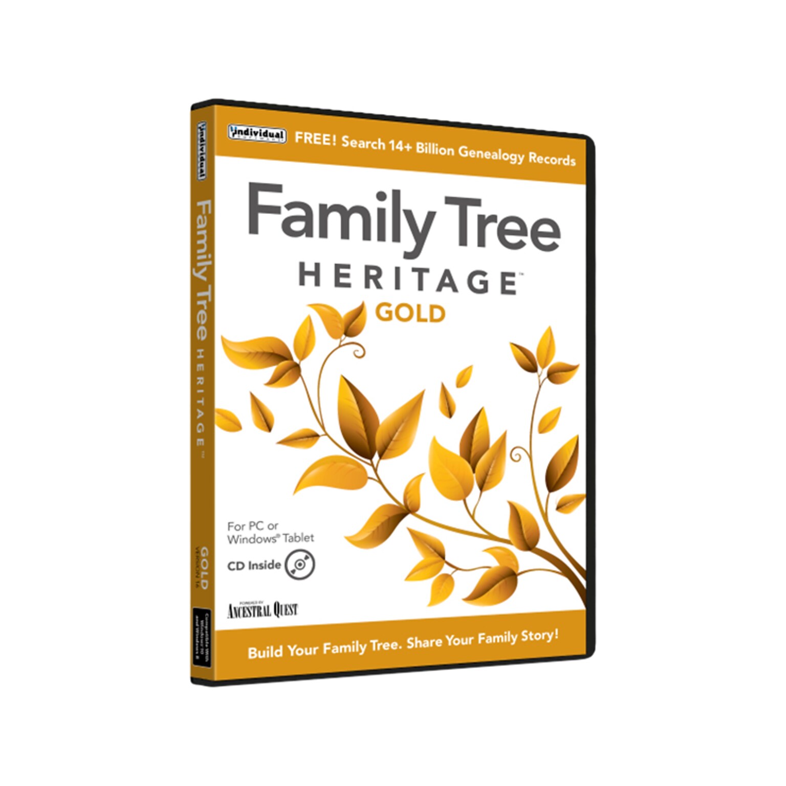 Individual Software Family Tree Heritage Gold for 1 User, Windows, Download (ESD-F16)