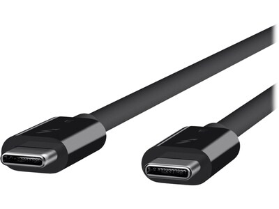 Belkin 2.6' USB Thunderbolt 3 USB-C to USB-C Cable, Black (F2CD084BT0.8MBK)