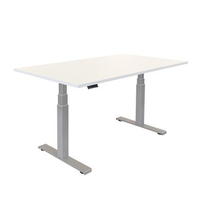 Fellowes Cambio 72"W Electric Adjustable Standing Desk, White (9788202WHT)