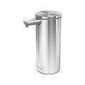 simplehuman Automatic Hand Soap / Sanitizer Dispenser, 266mL., Brushed Steel (ST1043)
