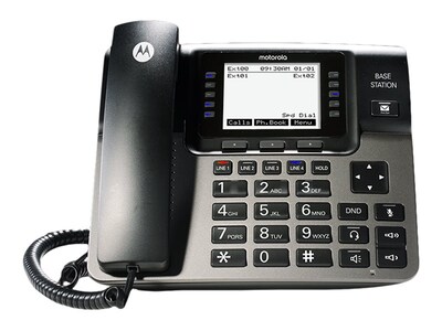 Motorola ML1000 Corded Telephone Base,   Black/Gray