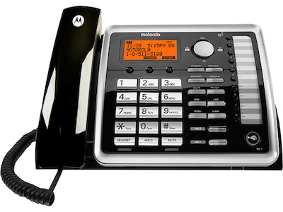 Motorola ML25260 Corded Telephone,  Black/White