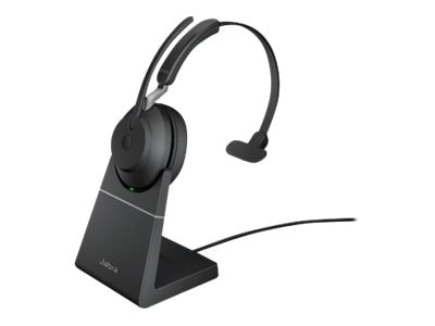 Jabra Evolve2 65 UC Mono Wireless Noise Canceling Headset, Over-the-Head, Black (26599-889-989)