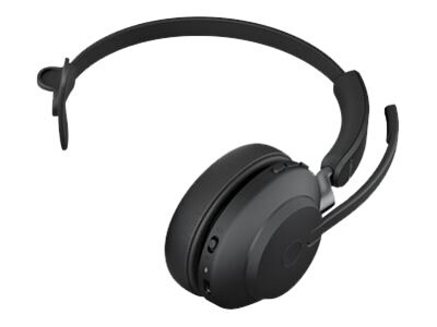 Jabra Evolve2 65 UC Mono Wireless Noise Canceling Headset, Over-the-Head, Black (26599-889-989)