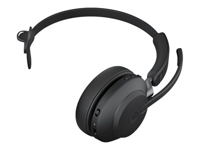 Jabra Evolve2 65 MS Mono Wireless Noise Canceling Headset, Over-the-Head, Black (26599-899-989)