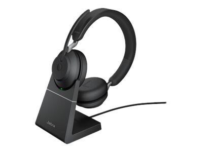 jabra Evolve2 65 UC Stereo USB-A Noise Canceling Bluetooth Stereo Computer Headset, Black (26599-989-889)