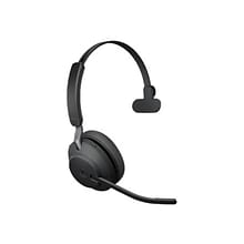 Jabra Evolve2 65 MS Mono Wireless Headset, Over-the-Head, Black (26599-899-899)