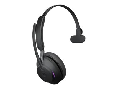 Jabra Evolve2 65 MS Mono Wireless Headset, Over-the-Head, Black (26599-899-899)