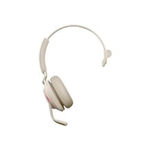 Jabra Evolve2 65 UC Mono Wireless Noise Canceling Headset, Over-the-Head, Beige (26599-889-998)