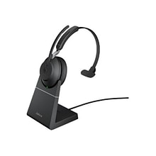 Jabra Evolve2 65 MS Mono Wireless Noise Canceling Headset, Over-the-Head, Black (26599-899-989)