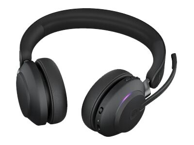 jabra Evolve2 65 MS Stereo USB-A Noise Canceling Bluetooth Stereo Computer Headset, MT Certified, Black (26599-999-989)