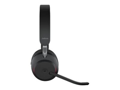 jabra Evolve2 65 MS Stereo USB-A Noise Canceling Bluetooth Stereo Computer Headset, MT Certified, Black (26599-999-989)