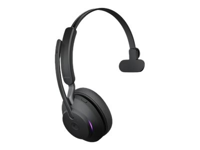 Jabra Evolve2 65 Mono Wireless Noise Canceling On Ear Headset, MS Certified, Black (26599-899-889)