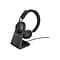 Jabra Evolve2 65 MS Stereo Wireless Noise Canceling Headset, Over-the-Head, Black (26599-999-889)