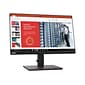 Lenovo ThinkVision T22i-20 61FEMAT6US 21.5" LED Monitor, Raven Black