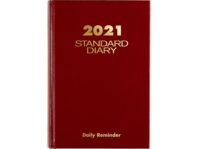 2021 AT-A-GLANCE 5.75 x 8.31 Planner, Standard Diary, Red (SD389-13-21)