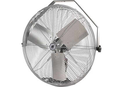 TPI Workstation 27 3-Speed Wall Fan, Gray/Black (08540702)