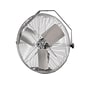 TPI Workstation 27" 3-Speed Wall Fan, Gray/Black (08540702)