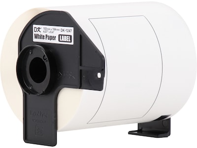 Brother DK-1247 Large Shipping Paper Labels, 6-4/10" x 4-7/100", Black on White, 180 Labels/Roll, 3 Rolls/Box (DK-12473PK)