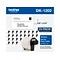 Brother DK-1202 Shipping Paper Labels, 3-9/10 x 2-4/10, Black on White, 300 Labels/Roll, 24 Rolls/