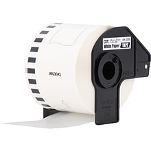 Brother DK-2205 Wide Width Continuous Paper Labels, 2-4/10 x 100, Black on White, 3 Rolls/Box (DK-