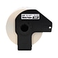 Brother DK-2205 Wide Width Continuous Paper Labels, 2-4/10" x 100', Black on White, 3 Rolls/Box (DK-22053PK)