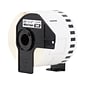 Brother DK-2205 Wide Width Continuous Paper Labels, 2-4/10" x 100', Black on White, 24 Rolls/Box (DK-220524PK)