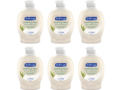 Softsoap Flipcap Liquid Hand Soap, Aloe Vera Fresh, 7.5 Fl. oz., 6/Carton (US07385A)