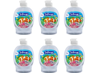 Softsoap Aquarium Liquid Hand Soap, Light Fresh, 7.5 Fl. oz., 6/Carton (US07384A)