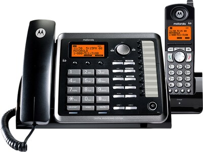 Motorola ML25255 2-Line Corded Phone, Black