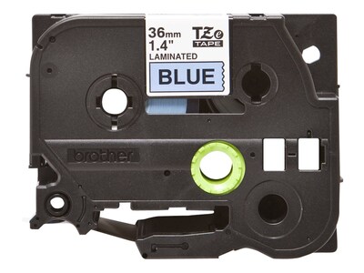 Brother TZE-561 Label Maker Tape, 1.42W, Black on Blue