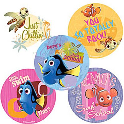 SmileMakers® Nemo Wavy Days Stickers; 2-1/2”H x 2-1/2”W, 100/Box
