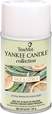 Timemist™ Yankee Candle; Sage and Citrus, 6.6 oz Aerosol, 12/Case