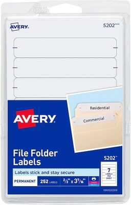 Avery 5202 (2/3" x 3-7/16")
